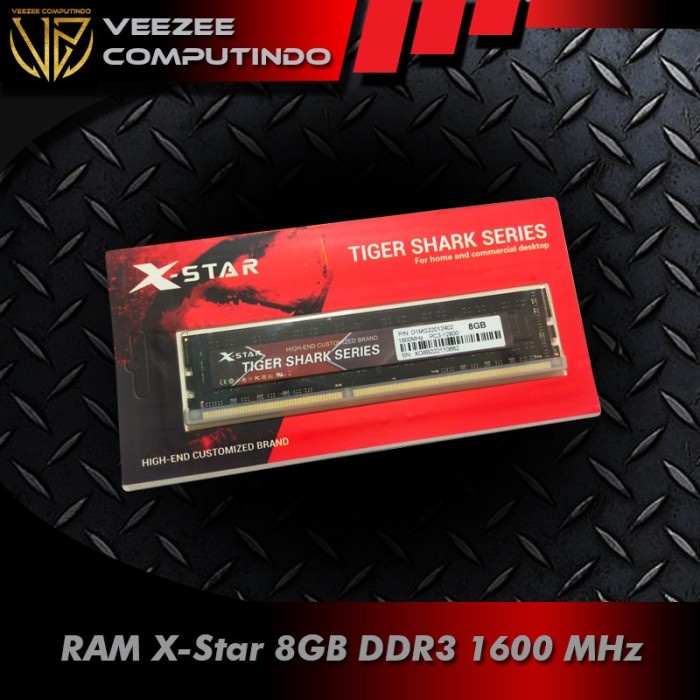 Bestseller Memori Memory Ram Ddr3 8Gb Xstar Tiger Shark