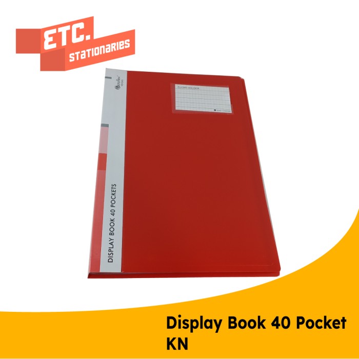 

Bestseller Dataflex Display Book / Clear Holder 40 Pocket Kn Df-822