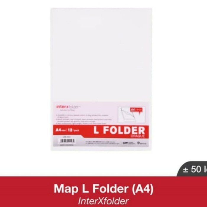 

Bestseller Map L Plastik / Clear Sleeves Interx A4