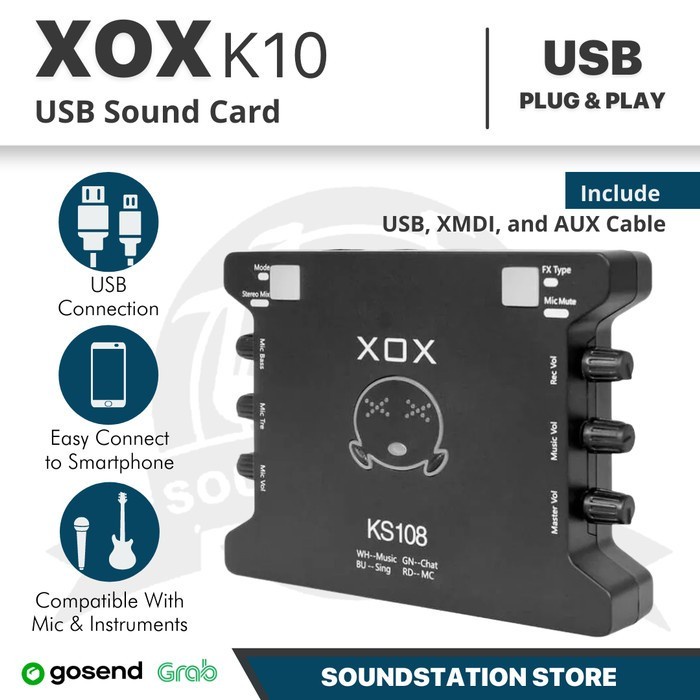 Best Seller Soundcard Xox Ks108 Smule , Bigo & Karaoke Online