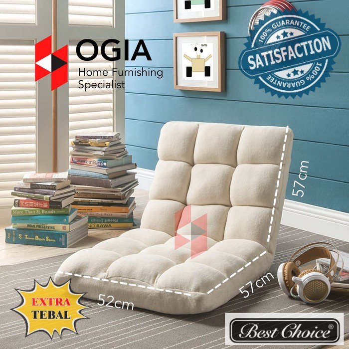 Terlaris Kursi Malas Lesehan Tatami Ogia Bangku Kerja Wfh Sofa Lantai Besar