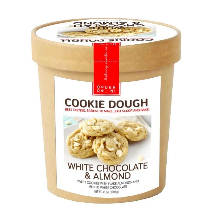 

Best Seller Cookie Dough White Chocolate And Almonds (Adonan Biskuit) 1Kg