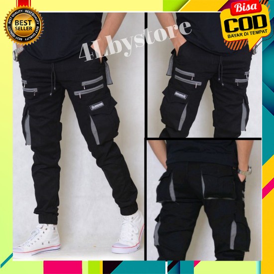 Celana Cargo Cowok Celana Training Jogger Celana Training Pria Celana Jogger Pria Celana Jogger Panj