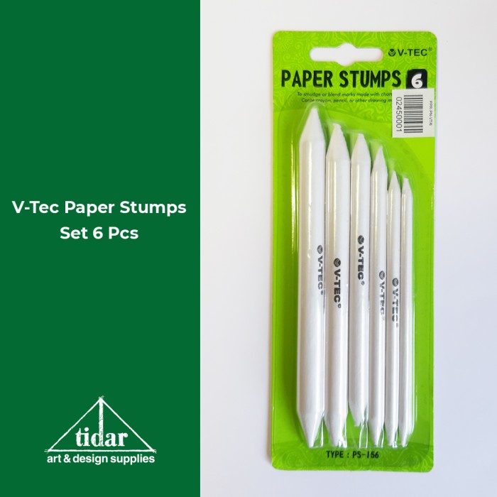 

Terlaris V-Tec Paper Stumps - Charcoal/ Conte / Crayon / Pencil Blender - Dusel
