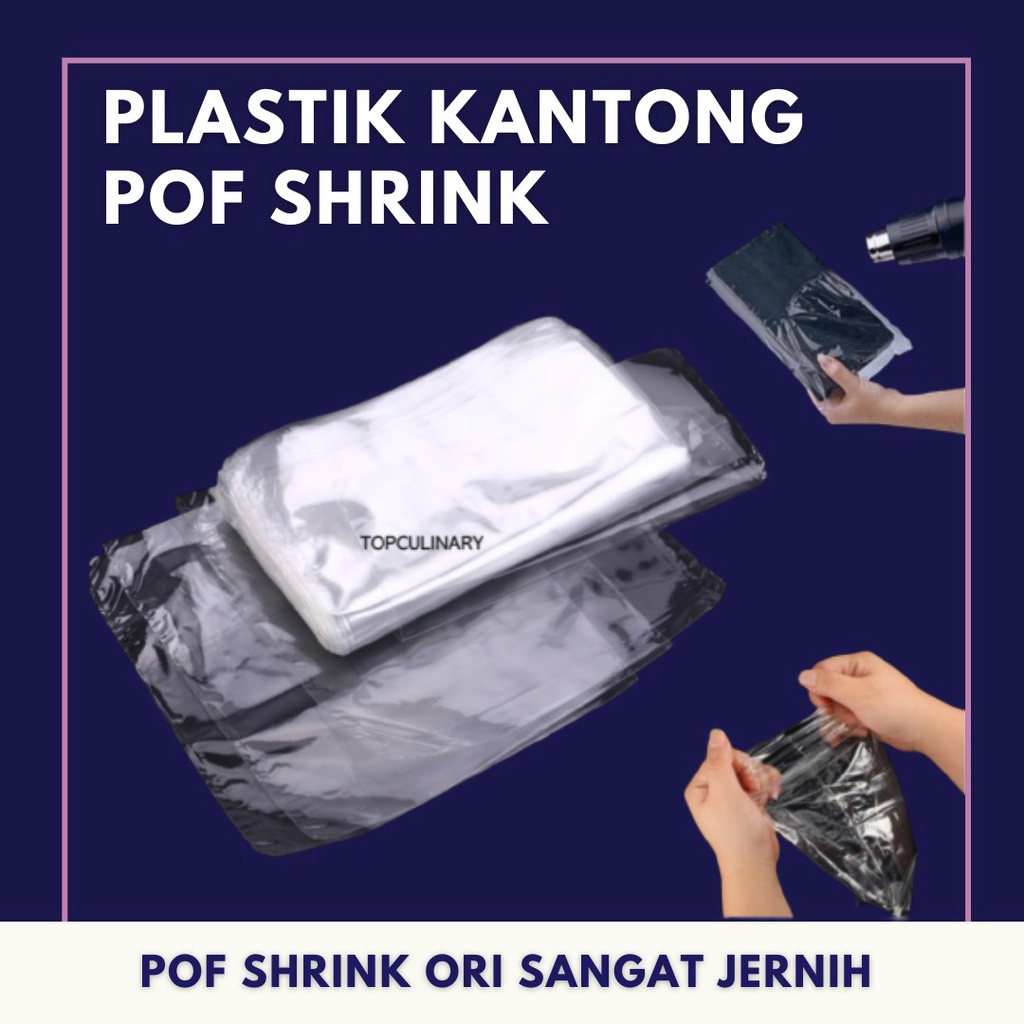 

Plastik Kantong POF Shrink Besar Segel HP Buku Majalah