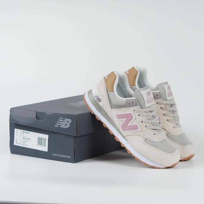 SEPATU NB NEW BALANCE 574LCC BEIGE PINK WOMEN - PREMIUM ORIGINAL