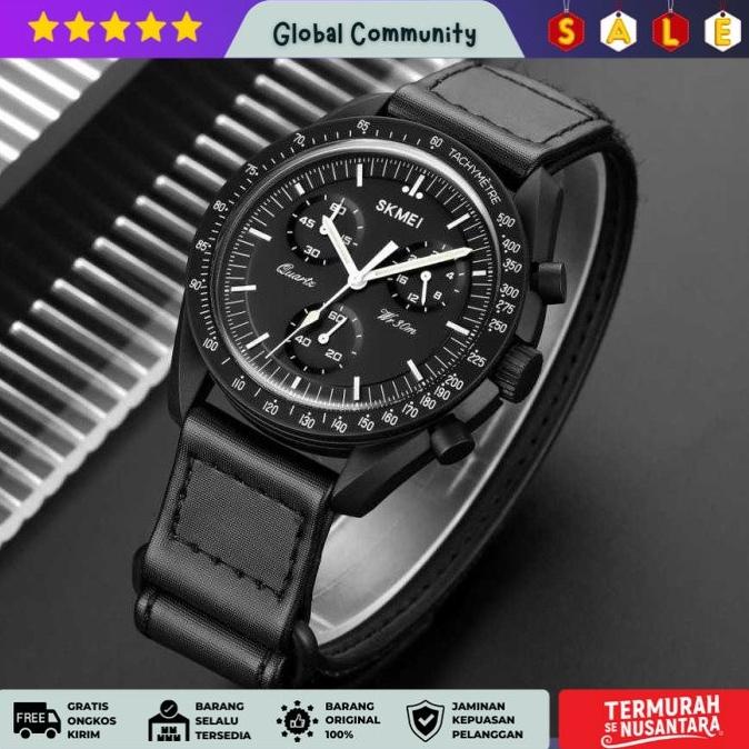 Skmei Jam Tangan Analog Chrono Tachymeter Nylon Strap - 1982