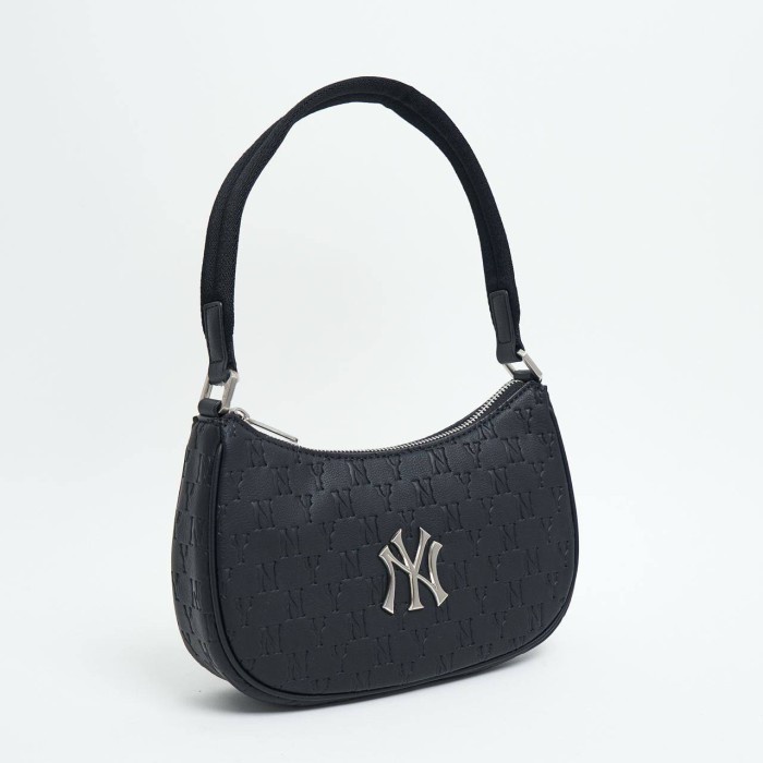 FLASH SALE TAS WANITA ORIGINAL - MLB NY YANKEES MONOGRAM EMBOS HOBO BAG TERLARIS