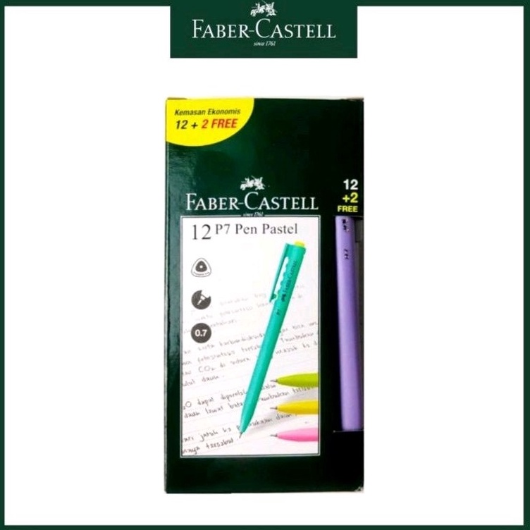 

Paling Popular.. Faber-Castell Pulpen/Ballpoint P7 black Ink (12+2 pcs) 62