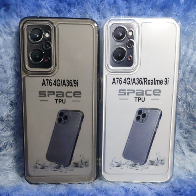 Soft Case Clear Space Bening Oppo A36 4G/A76 4G/A96 4G/Real 9i Protec Camera Good quality