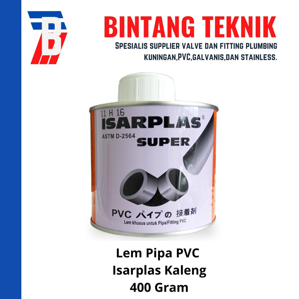 

Ready Stock.. Lem PVC Isarplas Kaleng 400 Gram 9RC