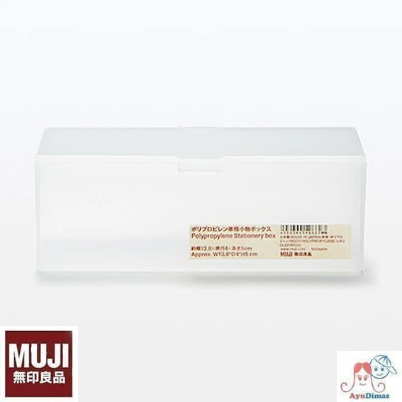 

Bestseller Muji Polypropylene Stationery Box - Kotak Organizer