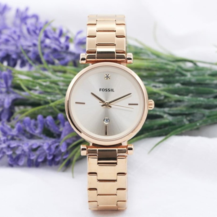 FLASH SALE JAM TANGAN WANITA FOSSIL 4441 GOLD KW SUPER TERMURAH