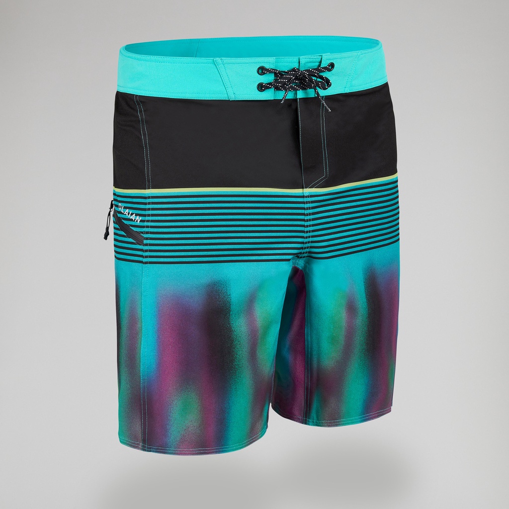 DECATHLON OLAIAN Boardshort surf 500 19 HIJAU ASTRAL" - 8759866
