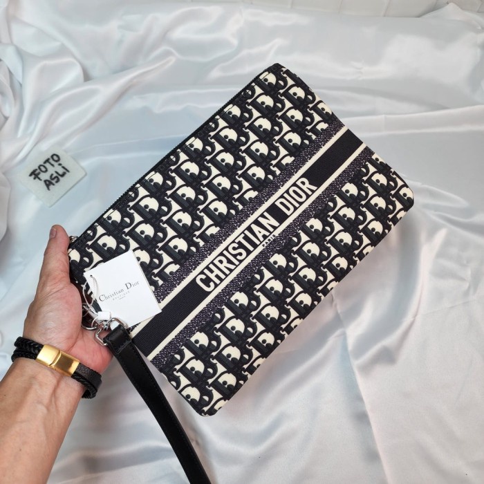 Best Seller Tas Clutch Pouch Handbag Tangan Kulit Branded Import Wanita Pria Cewek