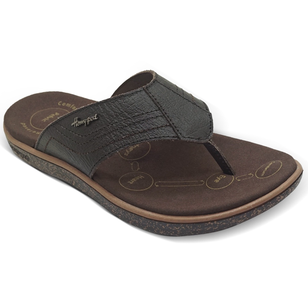 Homyped Alfapro 01 Sandal Jepit Kulit Terapi Pria