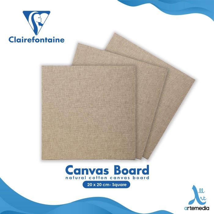 

Bestseller Kanvas Lukis Clairefontaine Natural 20X20Cm Canvas Board