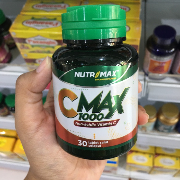 TERBARU NUTRIMAX C MAX 1000 ISI 30'S NON ACIDIC VITAMIN C, AMAN UNTUK MAAG