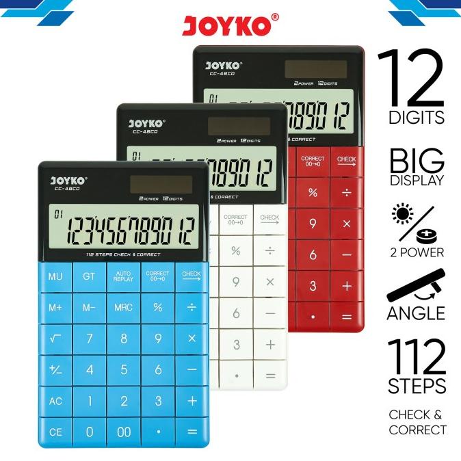 

Calculator Kalkulator Joyko CC-48CO 12 Digits Check Correct