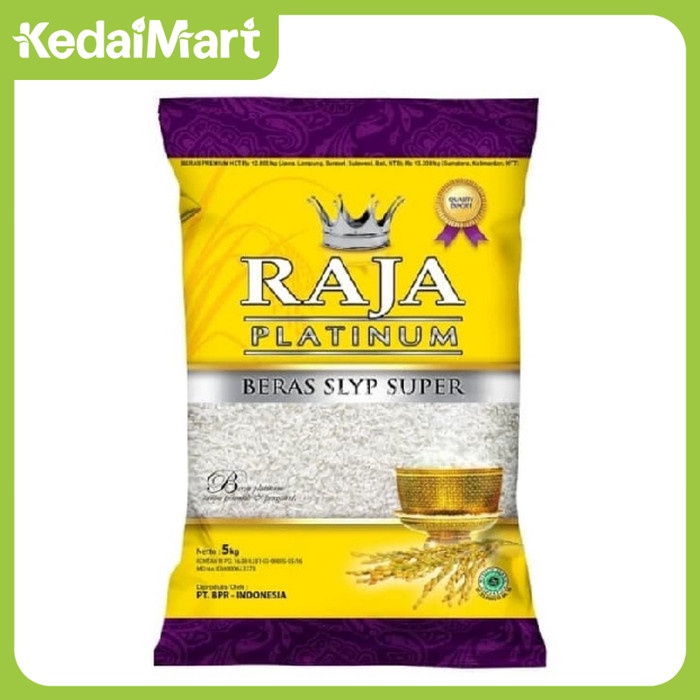 

KHUSUS BEBAS ONGKIR SAMEDAY DAN INSTANT - Beras Raja Platinum 5 Kg
