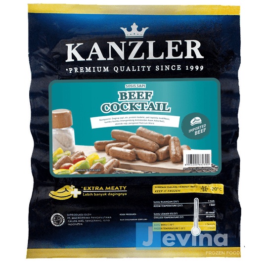 

Kanzler Sosis Beef Cocktail 250g isi 16 roc02