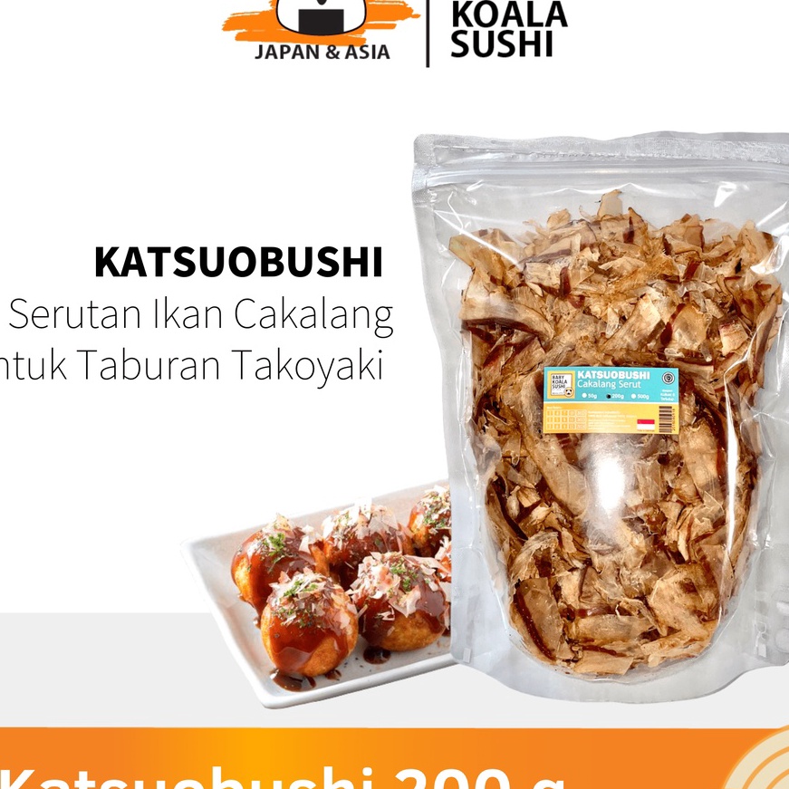 

Bisa COD KATSUOBUSHI Bonito Flakes 200 g Halal │ Taburan Takoyaki Katsuo Bushi Serutan Ikan Cakalang !!