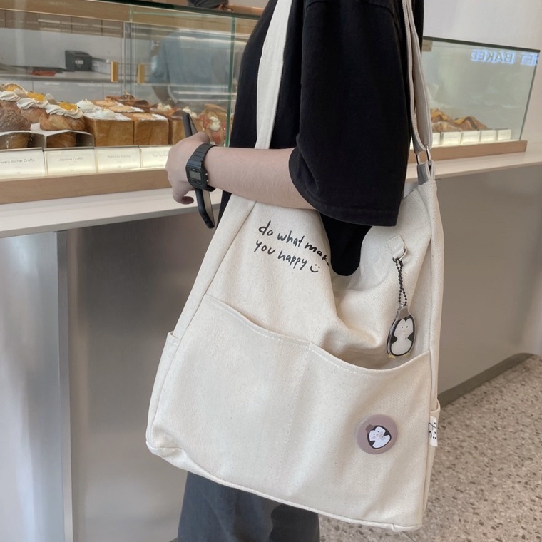 Terbaik.. ddung ddung bag 뚱뚱 가방 totebag canvas korea