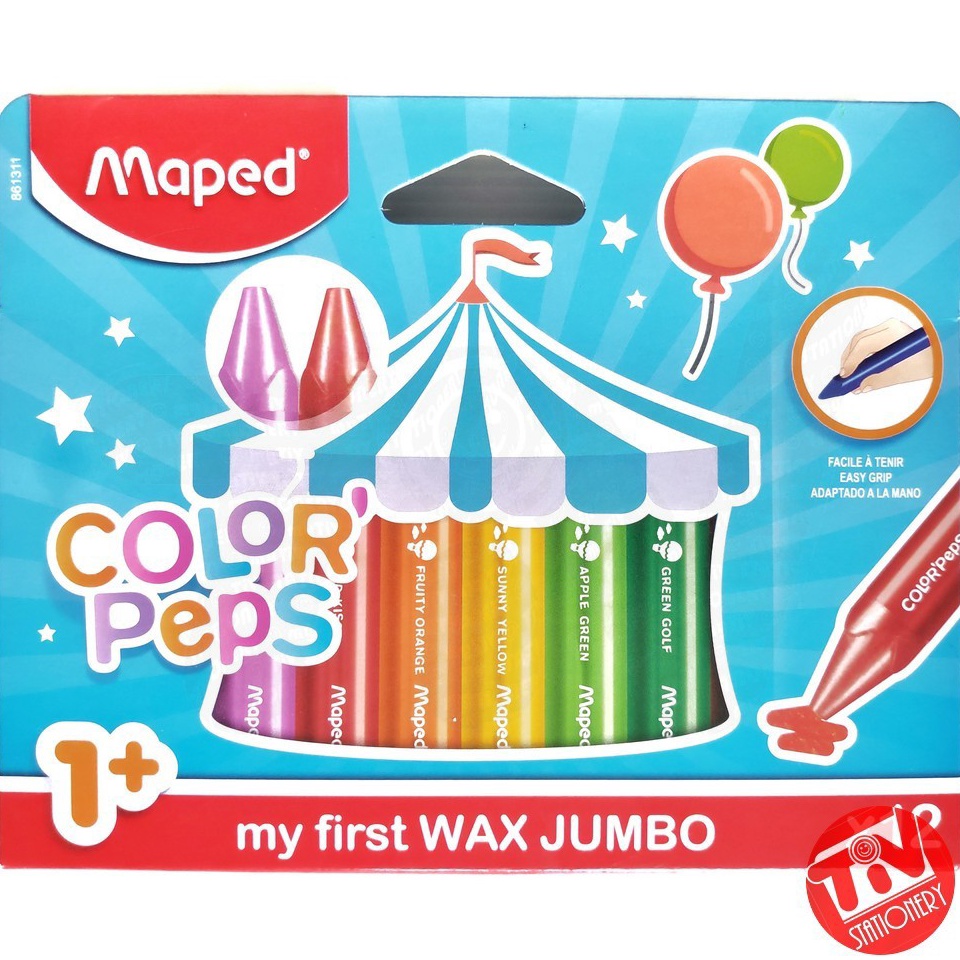 

Paling Dicari.. Crayon MAPED Color' Peps Wax Maxi Jumbo 12 colors 0F8