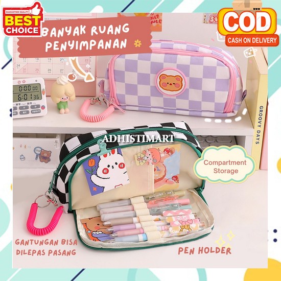 

Tempat Pensil Anak Kostak Korean Style Multifungsi Tepak Kode Lucu Murah Muat Banyak Disgrib Karakter Aestetik Dosgrib Terbaru Estetik Wadah Pencil Case Large Capacity Kotak Pengsil Aesthetic Perempuan Laki Dusgrib Tk Sd Mismi Azumi Pencil Case Kotak