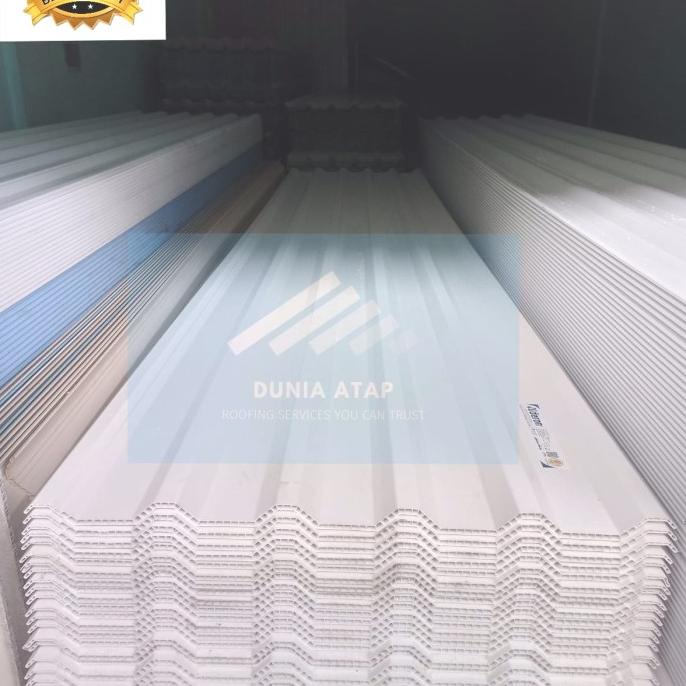 Atap uPVC ALDERON R830 Panjang 6 Meter - Double Layer 10mm