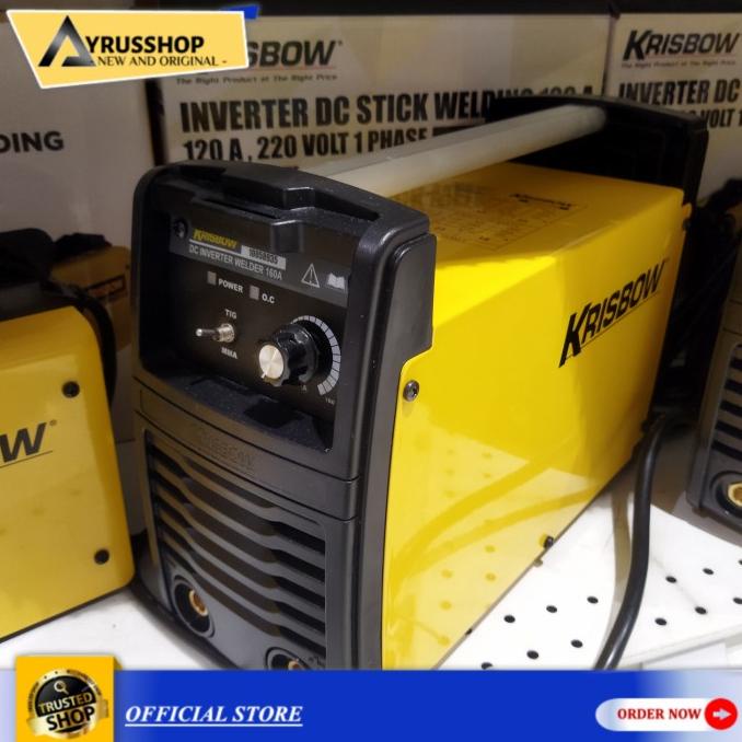 :::::::] Mesin Las Inverter 160A 1 Phase Krisbow Inverter DC Stick Welding