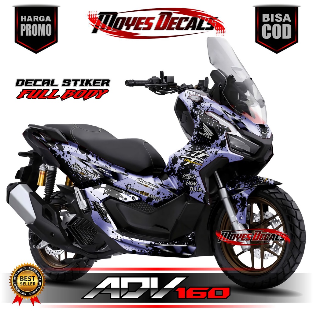 Decal Adv160 Fullbody / Stiker Variasi Adv160 / Decal Variasi List Adv160 Hayabusa