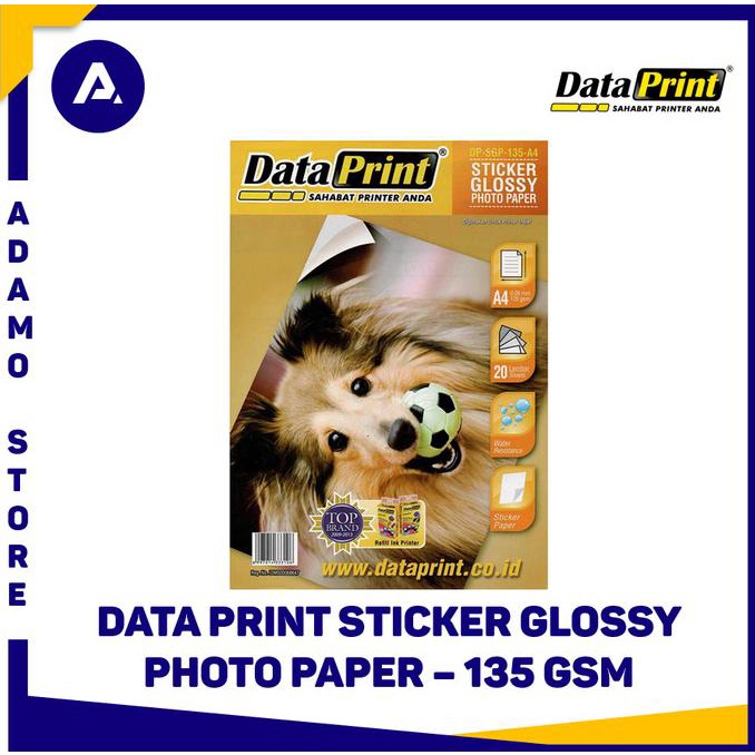 

Open DS] Kertas Sticker Data Print Sticker Glossy Photo Paper A4 135 gsm