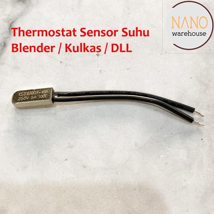 /////] Thermostat Bimetal Sensor Suhu Blender Kulkas Kipas KSD 9700 250V 100C