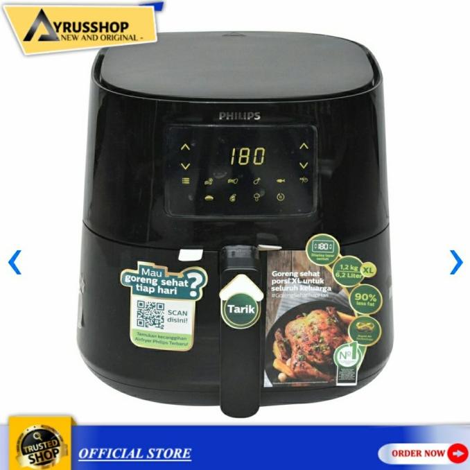 :<:<:<:<] Philips Air Fryer Listrik 6.2L Penggorengan Sehat Tanpa Minyak