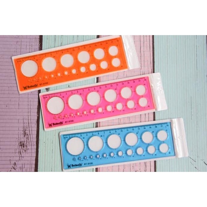 

Penggaris Template Lingkaran Butterfly BT-9100