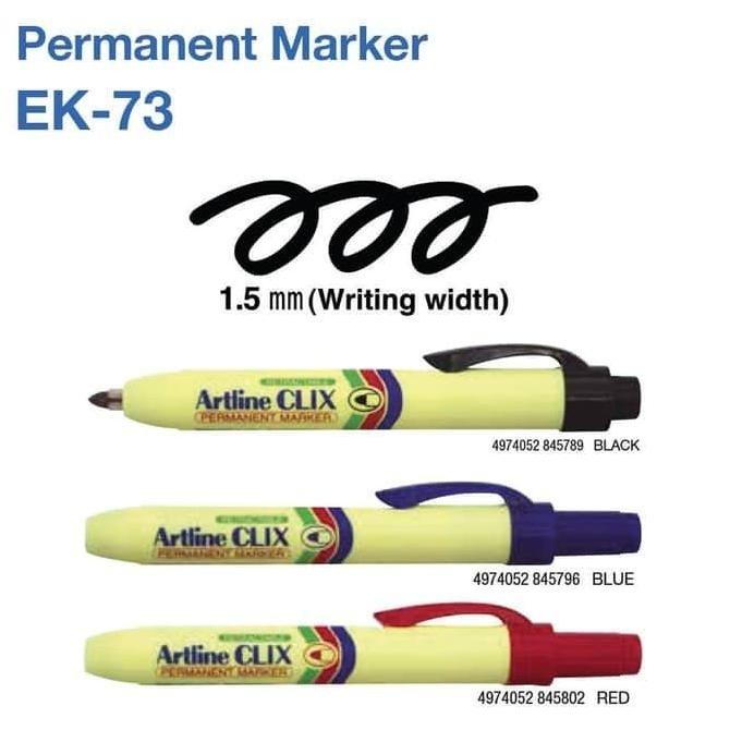 

Spidol ARTLINE CLIX Permanent Marker EK-73