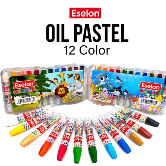 

Oil Pastels / Krayon / Crayon ESELON 12 Warna