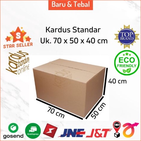 

Ready stock.. Kardus Box Karton Dus Kotak Packing Jumbo Besar Polos Uk. 70x50x40 CFlute Tebal 4 mm untuk Pindahan JDW