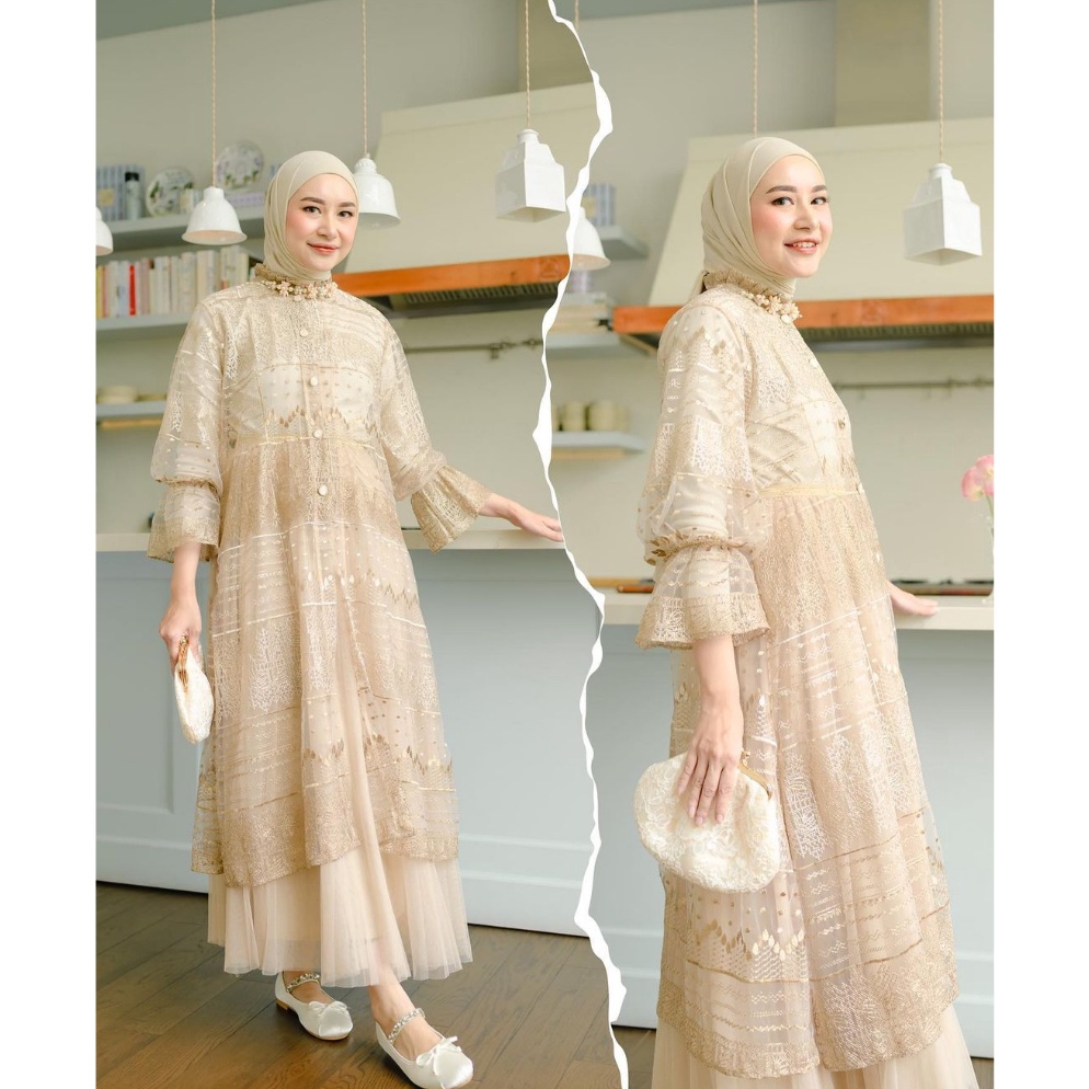 Terlaris!.. Haidee & Orin - Alaia Sriwijaya & Srikandi (Hanya OUTER/MIDI DRESS nya saja)