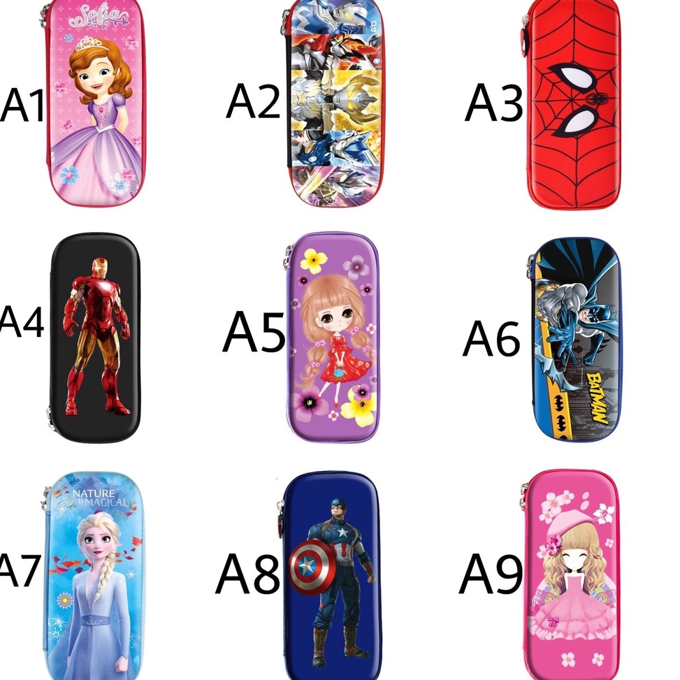 

Terbaru.. kotak pensil import tempat pensil anak-anak hardcase DC8