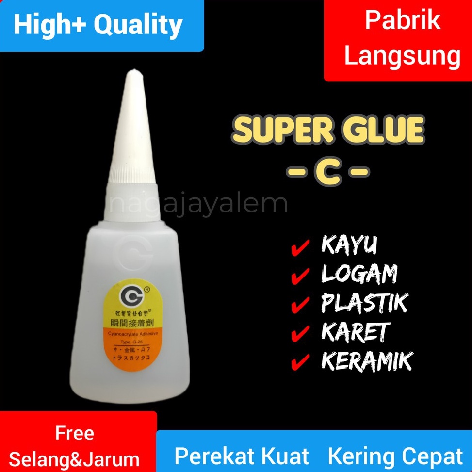 

Stok Banyak.. (PerBox/50Pcs) Lem C/Lem Serbaguna/Lem O/Lem Korea/Lem Setan/Super Glue/Lem Alteco C/Lem Tetes WID