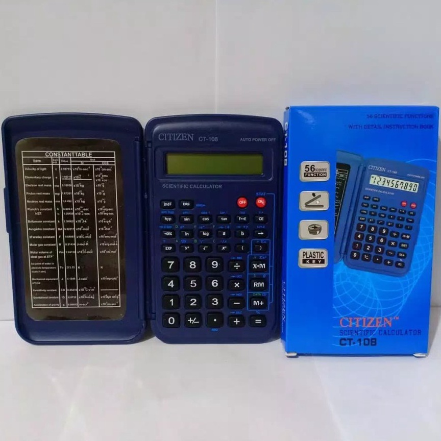 

Buruan beli Kalkulator / calculator Citizen Scientific Ilmiah CT 108 TG0