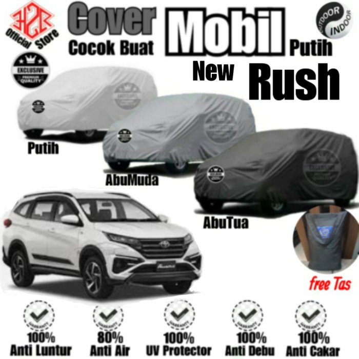 Cover Mobil Rush. Sarung Mobil New Rush, Cover Mobil Polyester Premium
