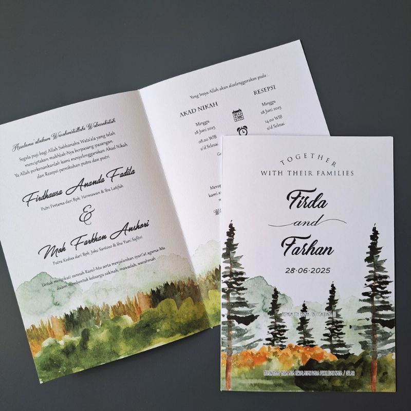 UNDANGAN PERNIKAHAN RUSTIC MURAH KODE MW- 02 - UNDANGAN