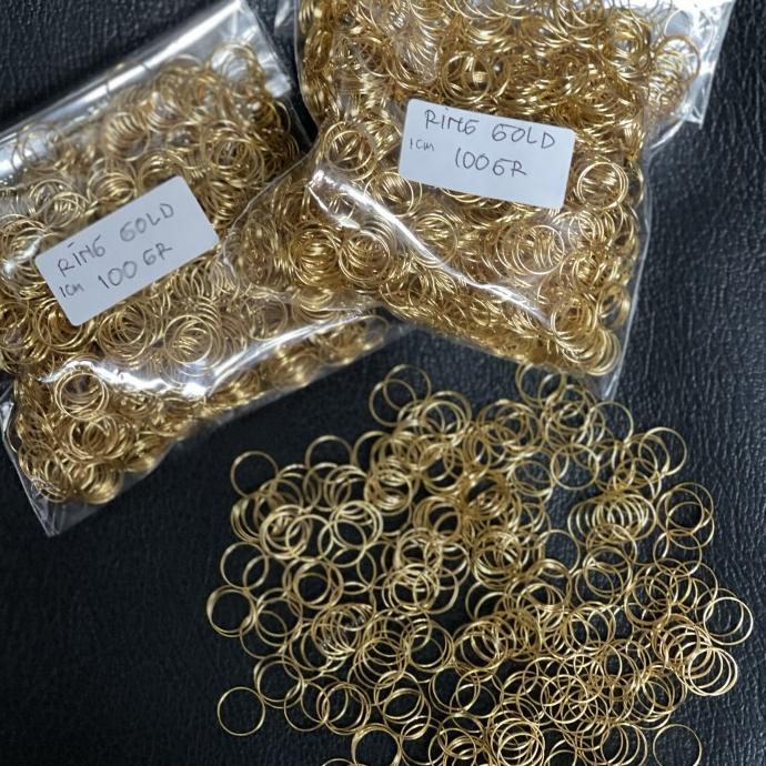 :<:<:<:<] Ring Kristal Lampu Hias / Aksesoris Lampu / Ring Bulat Ring O Gold