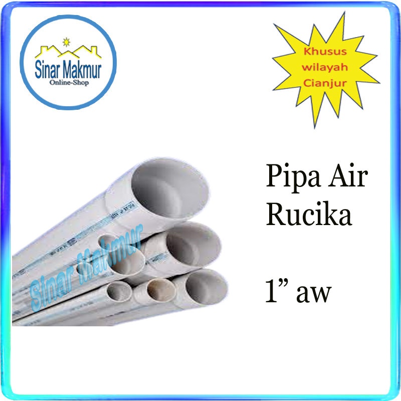 Pipa Air PVC Paralon Pralon AW 1" Inch (RUCIKA)