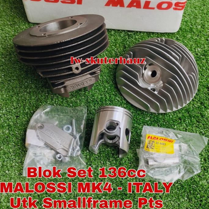 Blok Set Malossi Mk4 136 Cc Made In Italy Utk Smallframe Pts Dkk Original