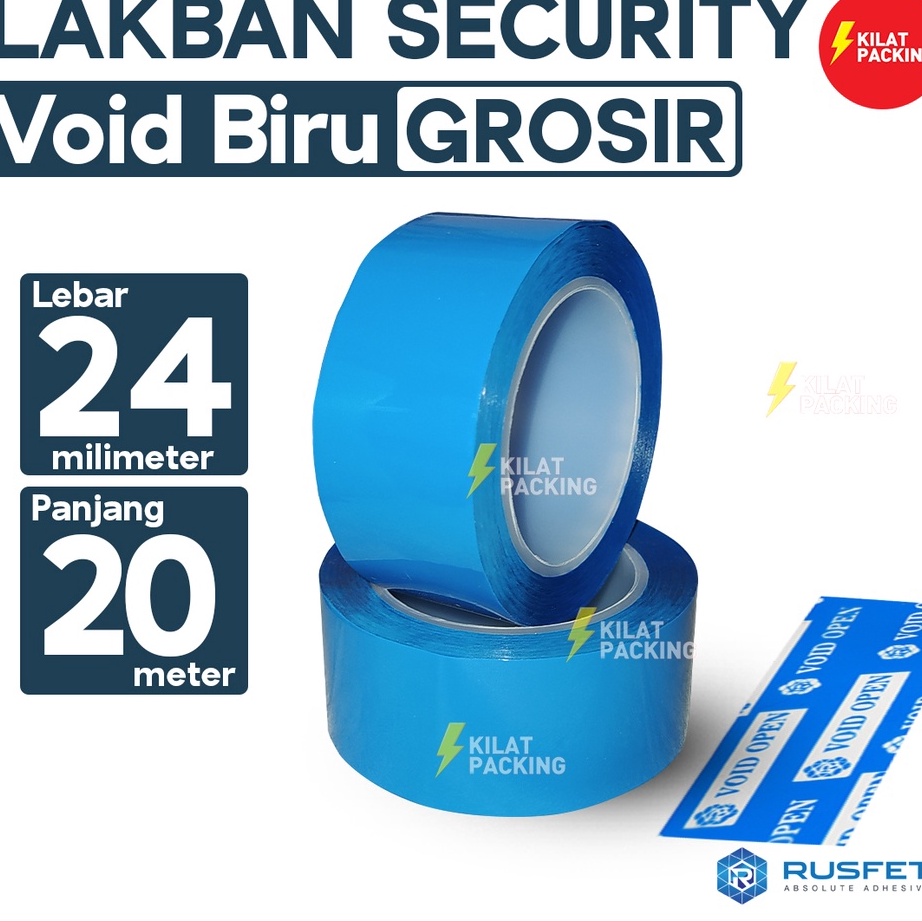 

Laris✷ PE77L Lakban / Plakban 24mm x 20m - LAKBAN SEGEL SECURITY VOID OPEN BIRU PREMIUM TERMURAH SATUAN R80 Ready