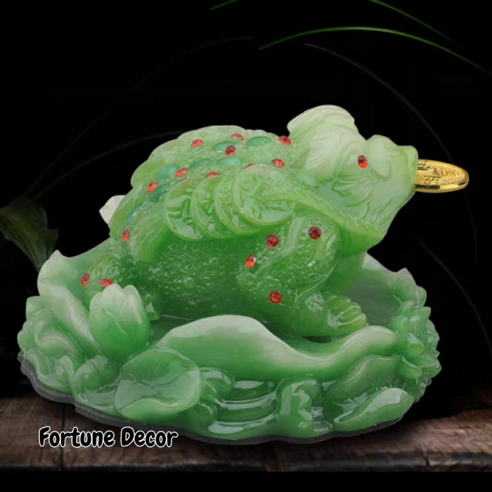 FLASH SALE PATUNG KODOK EMAS HOKI , PAJANGAN MEJA FENGSHUI BAHAN KUNINGAN TERMURAH